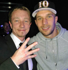 Derk Hoberg und Lukas Podolski
